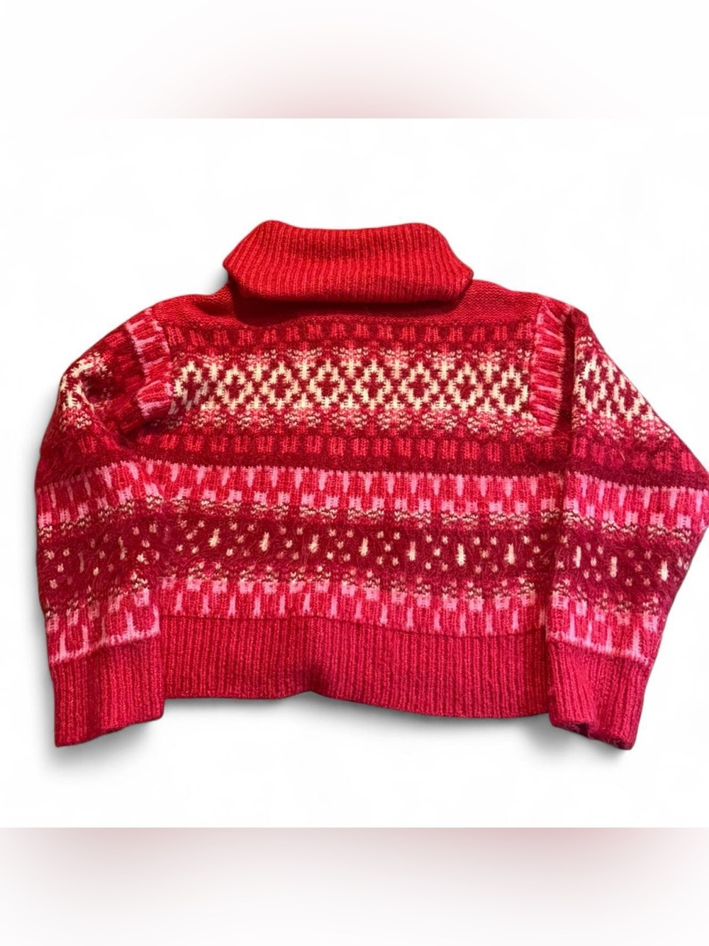 Universal Thread Red & Pink Turtleneck Sweater